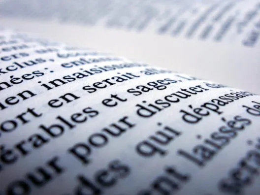 Image showing close-up detail of book printing