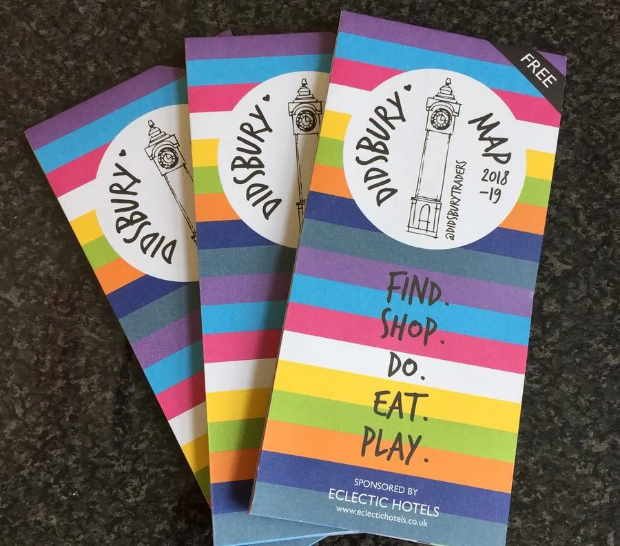 Printing Didsbury Map 2018-19 for Didsburytraders